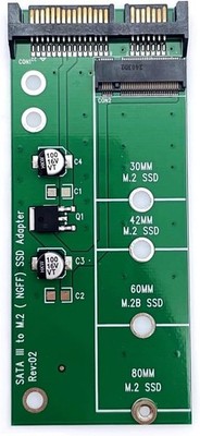 JZK M2 zu SATA Adapter NGFF, Super Speed 6gb/s SSD Kartenkonvertermodul
