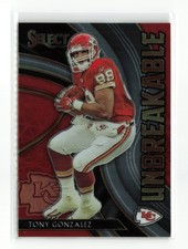 2020 PANINI SELECT UNBREAKABLE TONY GONZALEZ #U25 CHIEFS