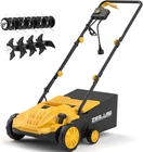 Quick-Fold Electric Dethatcher and Scarifier 2-in-1 13-in 12Amp Lawn Dethatcher