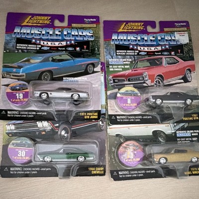 Johnny Lightning Muscle Cars U.S.A. 1:64 Pontiac/Chevy Diecast Unopened4 cars