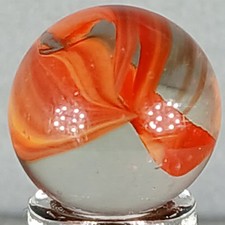 Vintage Marble King Hybrid Cat's Eye .60 Inches Near-Mint Condition