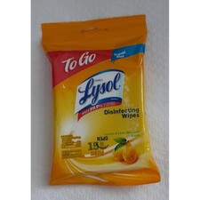 Lysol Disinfecting Wipes Travel Pack 15ct Lemon  Lime Blossom Scent Travel Size