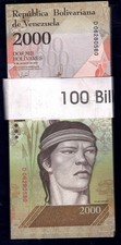 Venezuela P 96 b: 2000 Bolivares 2016: 25 piece wholesale dealer lot