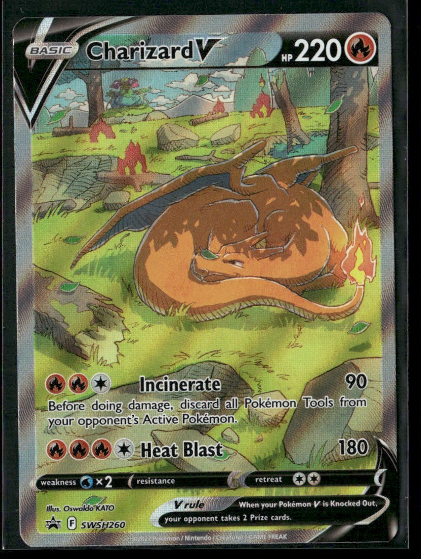 2022 Pokemon Charizard V Promo Holo #SWSH260 NM