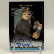 Ryan Doumit 2002 Bowman Chrome Refractor #398 Autographed Rookie Card-COA. rookie card picture