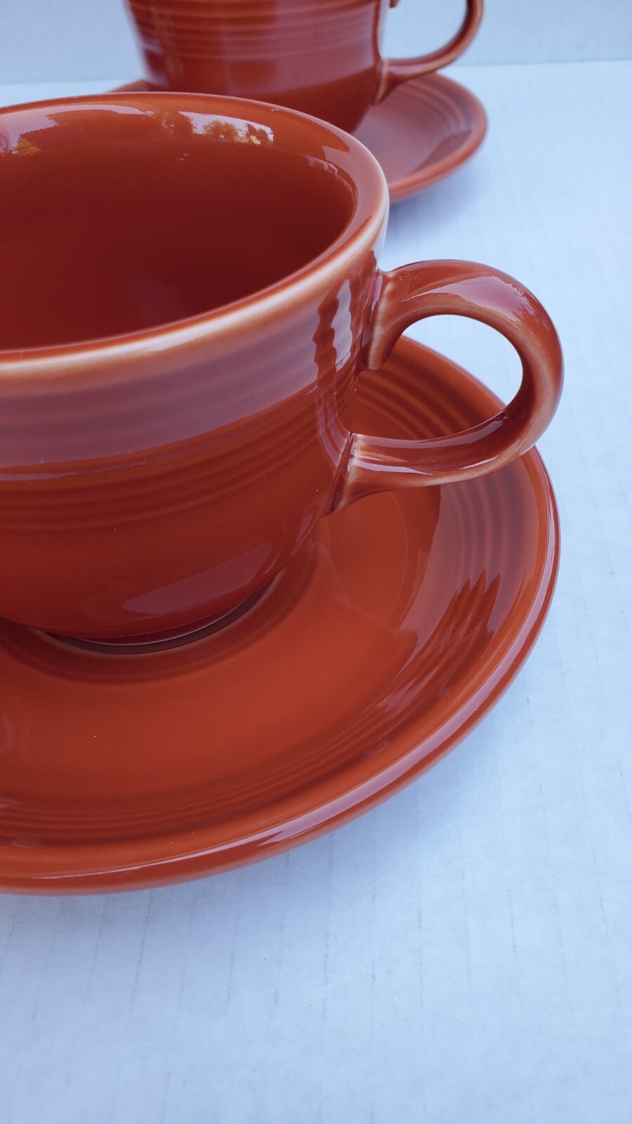 Fiesta Paprika Cup & Saucer Homer Laughlin Fiestaware Retired USA