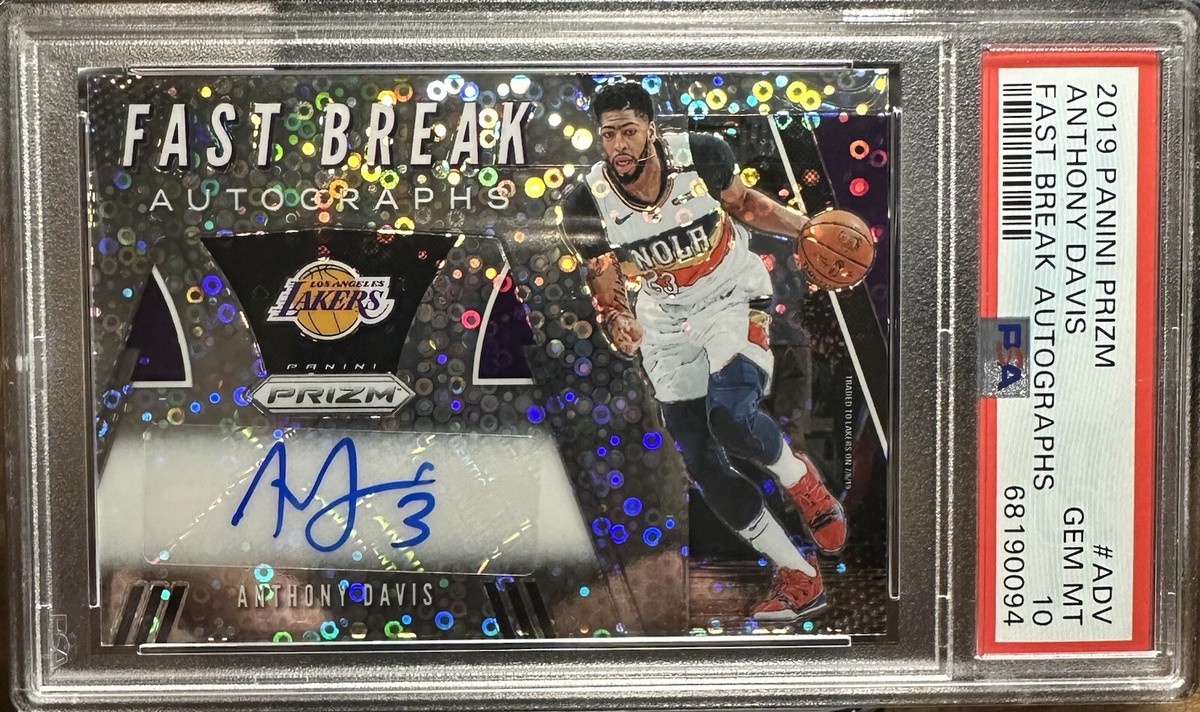 2019-20 Panini Prizm - Fast Break Autographs Anthony Davis