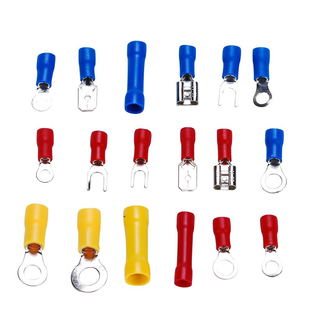 Gl Terminals Set 1200Pcs Assorted Insulated Electrical Wire Terminals Crimp Connectors ...