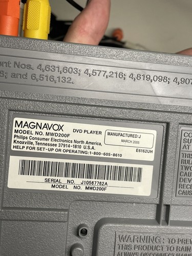 Magnavox MWD200F Gray DVD/CD Player Working W/ Remote!! - Picture 9 of 12