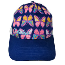 Cabela's Girls Snapback Mesh Back Hat Blue White Adjustable Butterfly Logo