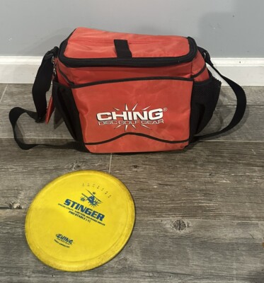 Used Ching Bag + Stinger RARE OOP Midrange Golf Disc Innova SE Y2K YELLOW RED