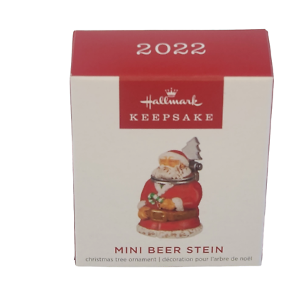 2022 Hallmark Mini Beer Stein Keepsake Miniature Ornament IOB