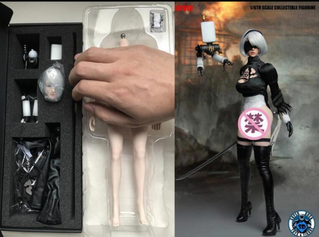 SUPER DUCK 1/6 SET019 NieR:Automata 2b YoRHa No 2 Action Figure 12