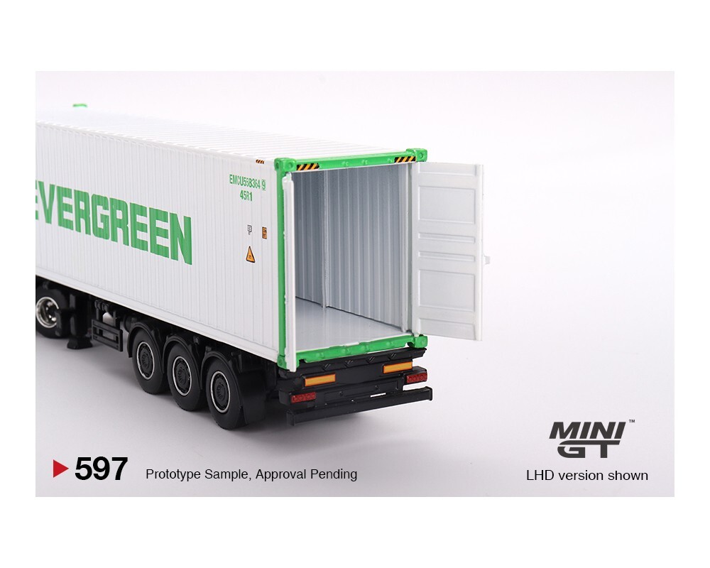 1:64 Mini GT 597 = Western Star 49X SEMI w/EVERGREEN 40′ Reefer