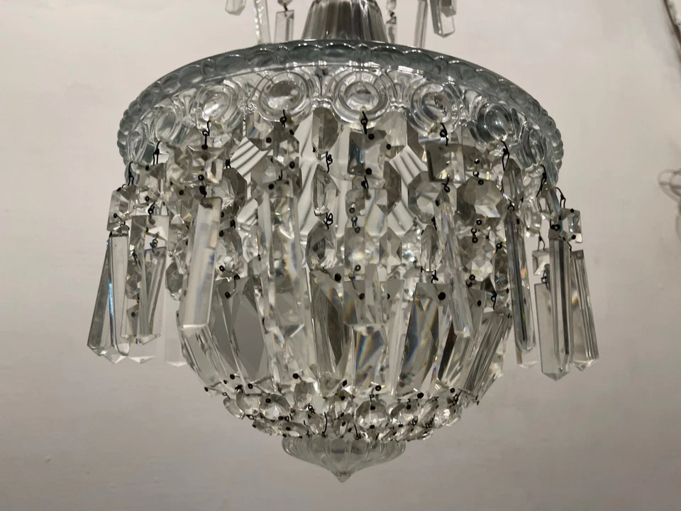 Colgante de luz de cristal de Murano, años 50 Foto 3 de 4