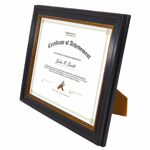 8.5x11 Picture Frame for Diplomas/Certificates Real Glass TableTop