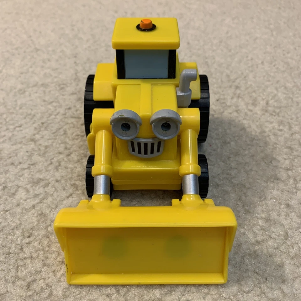 Bob the Builder Scoop 2005 Bulldozer amarillo 5,5" coche de juguete camión vehículo figura Foto 2 de 4