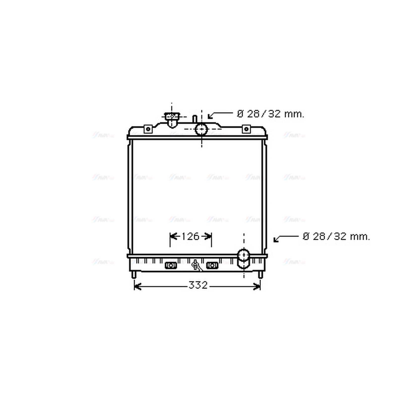 Radiator HD2121 AVA 19010P01004 19010P01014 19010P04G01 19010P07024 19010P08004