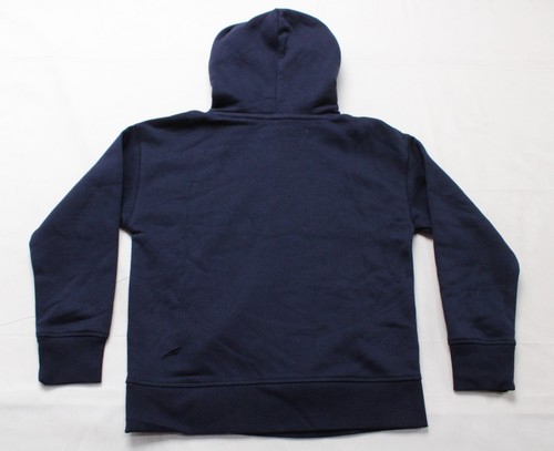Gap Unisex Kid's Basic Soft Knit L/S Small Logo Hoodie JL3 Blue Medium - Picture 3 of 5