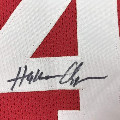 Autographed/Signed Hakeem Olajuwon Houston Red Basketball Jersey Beckett COA - Picture 3 of 4