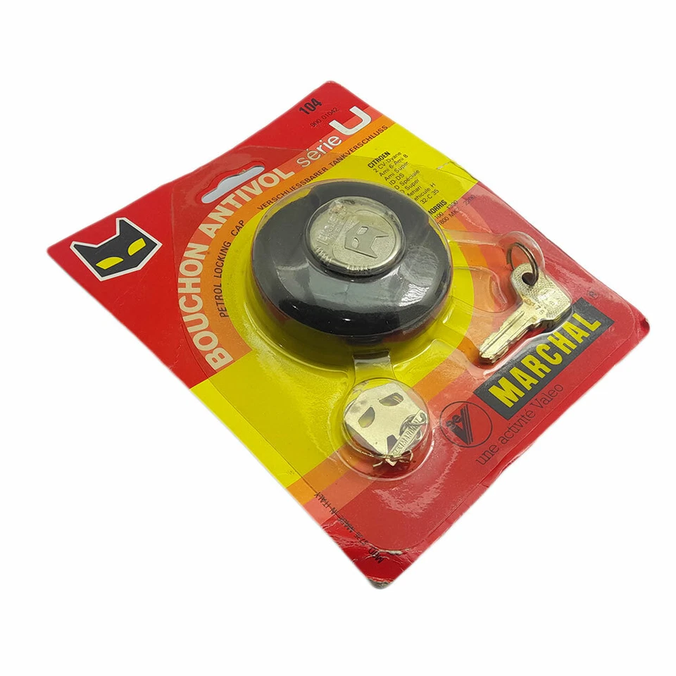 Se adapta a Bouchon Antivol Serie U Tapa de tanque de combustible de bloqueo de gasolina NOS Citroen Morris Foto 2 de 3