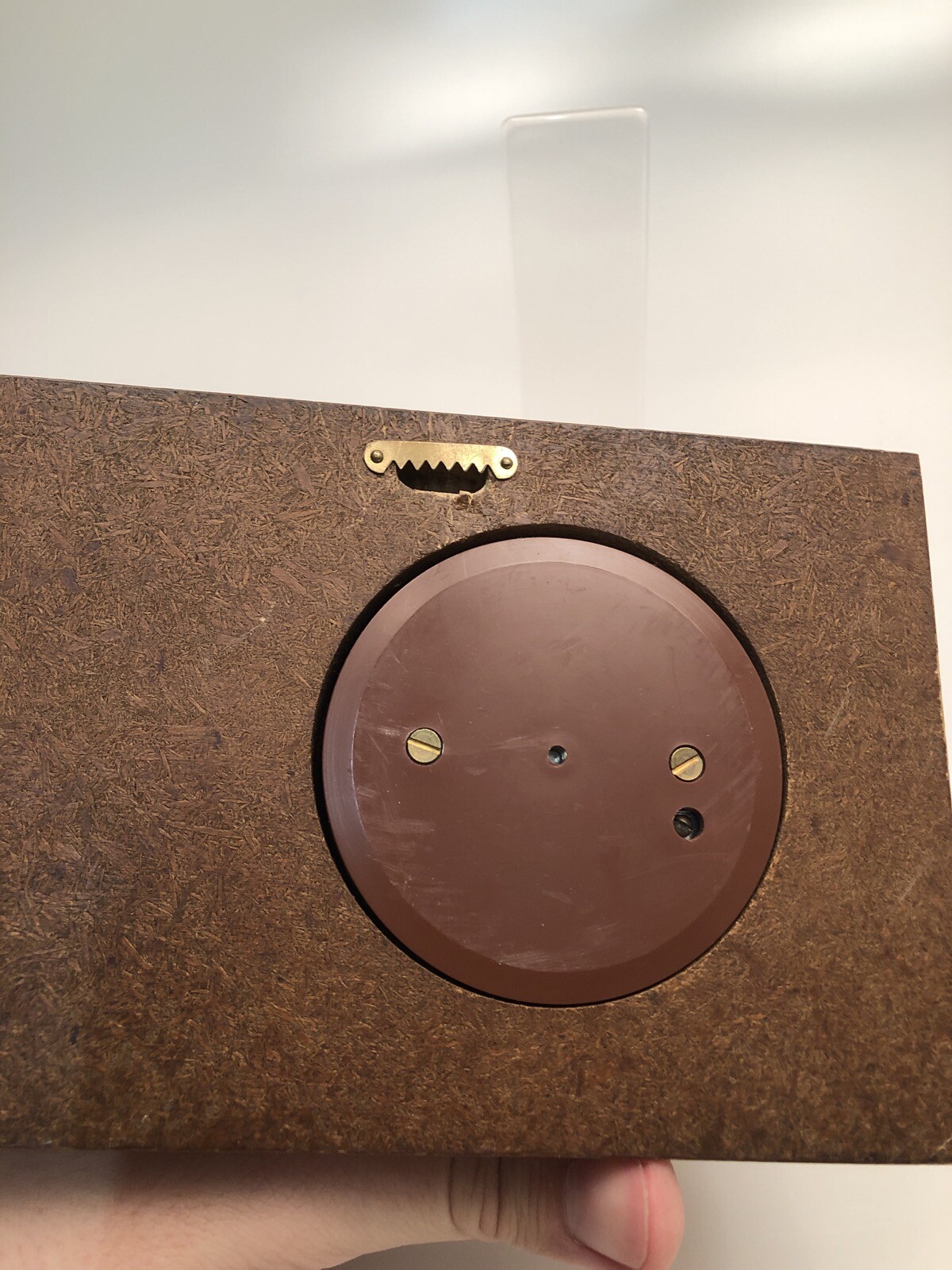 Hygrometer Meteorologe Messstation Eiche Design Thermometer Wetter