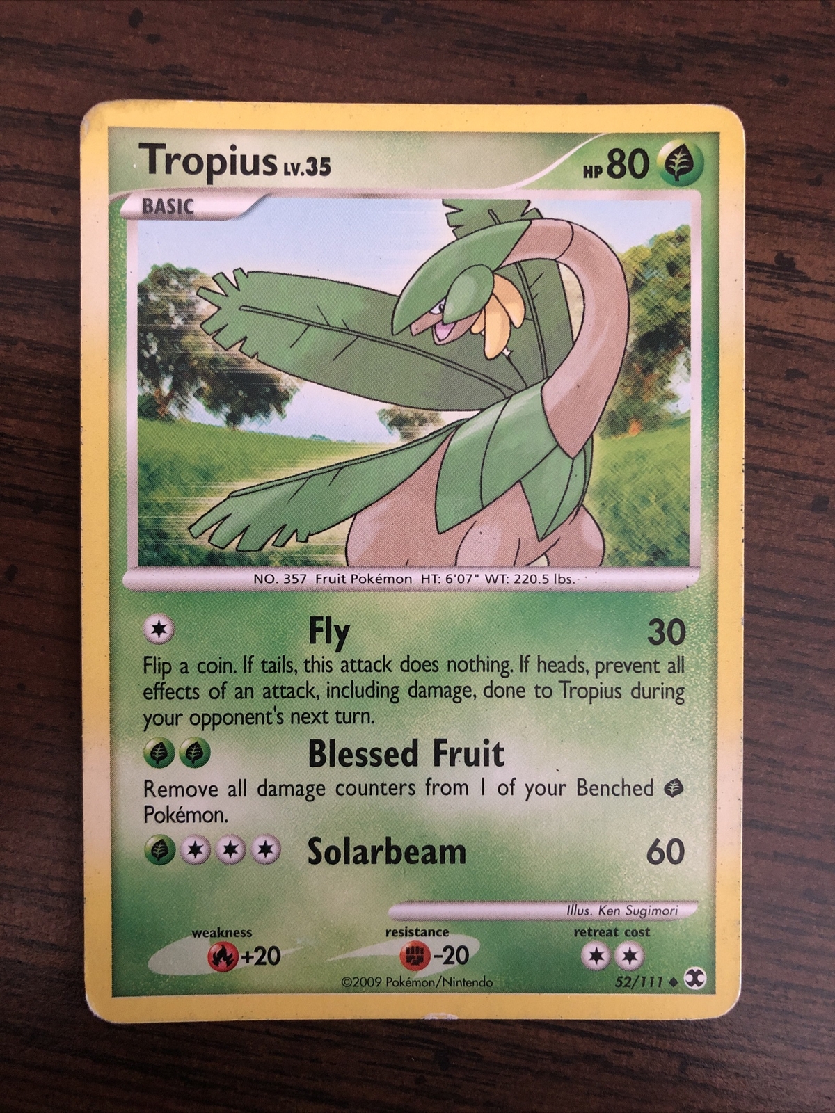 Tropius (Pre-Release) - 52/111 - Uncommon NM Pokemon 3DY
