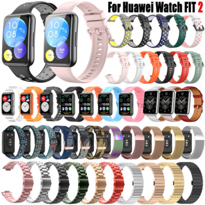 Armband Für Huawei Watch Fit 2 Watch Edelstahl/Leder/Nylon/Silikon Ersatzarmband