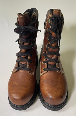 Hytest I Iron High Heat Work Boots Mens Brown Boots‎ - US 6.5 HyTest Unisex Brown Leather 10” High Heat Safety Boots Size  main image 3