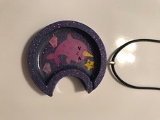 Whimsical Sparkly Narwhal Necklace