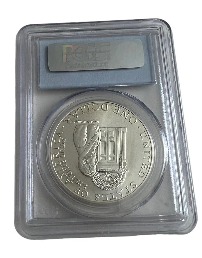 1992-D WHITE HOUSE $1 COMMEMORATIVE SILVER DOLLAR PCGS Mint State MS69 - Image 4 of 4