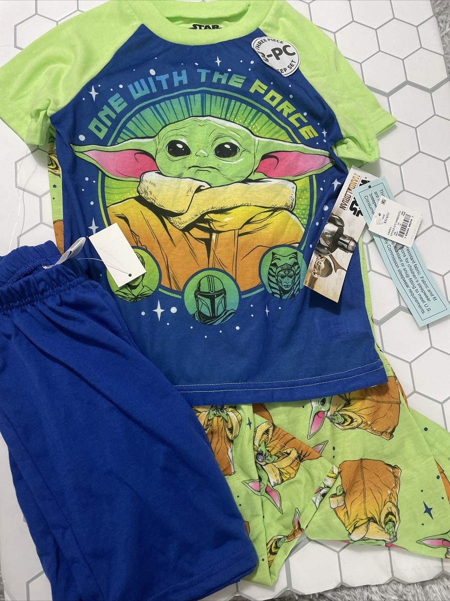 Star Wars Baby Yoda Pyjama-Set Für Jungen – The Mandalorian Power Nap, Langärmlig, Baumwolle, Mehreren Größen
