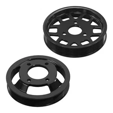 Power Steering Pump Pulley & Water Pump Pulley For BMW E46 325 328 330 M52TU M54