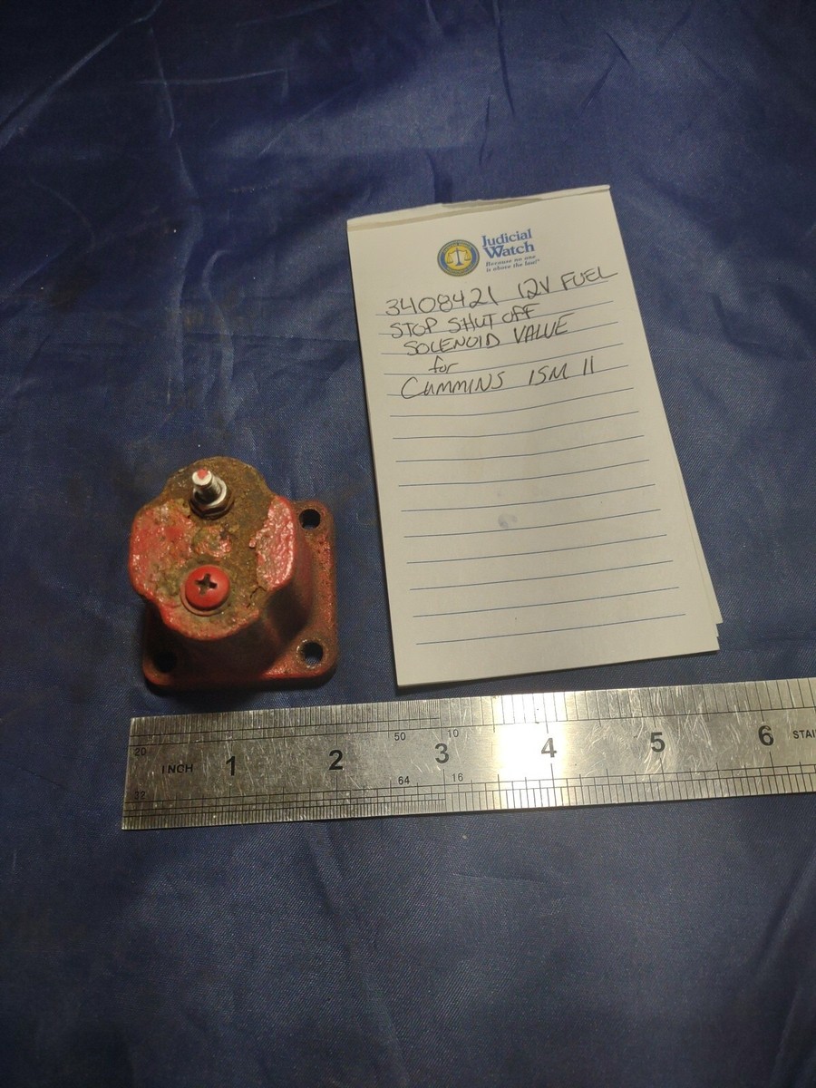 3408421 12V FUEL STOP SHUT OFF SOLENOID VALVE OEM for CUMMINS 