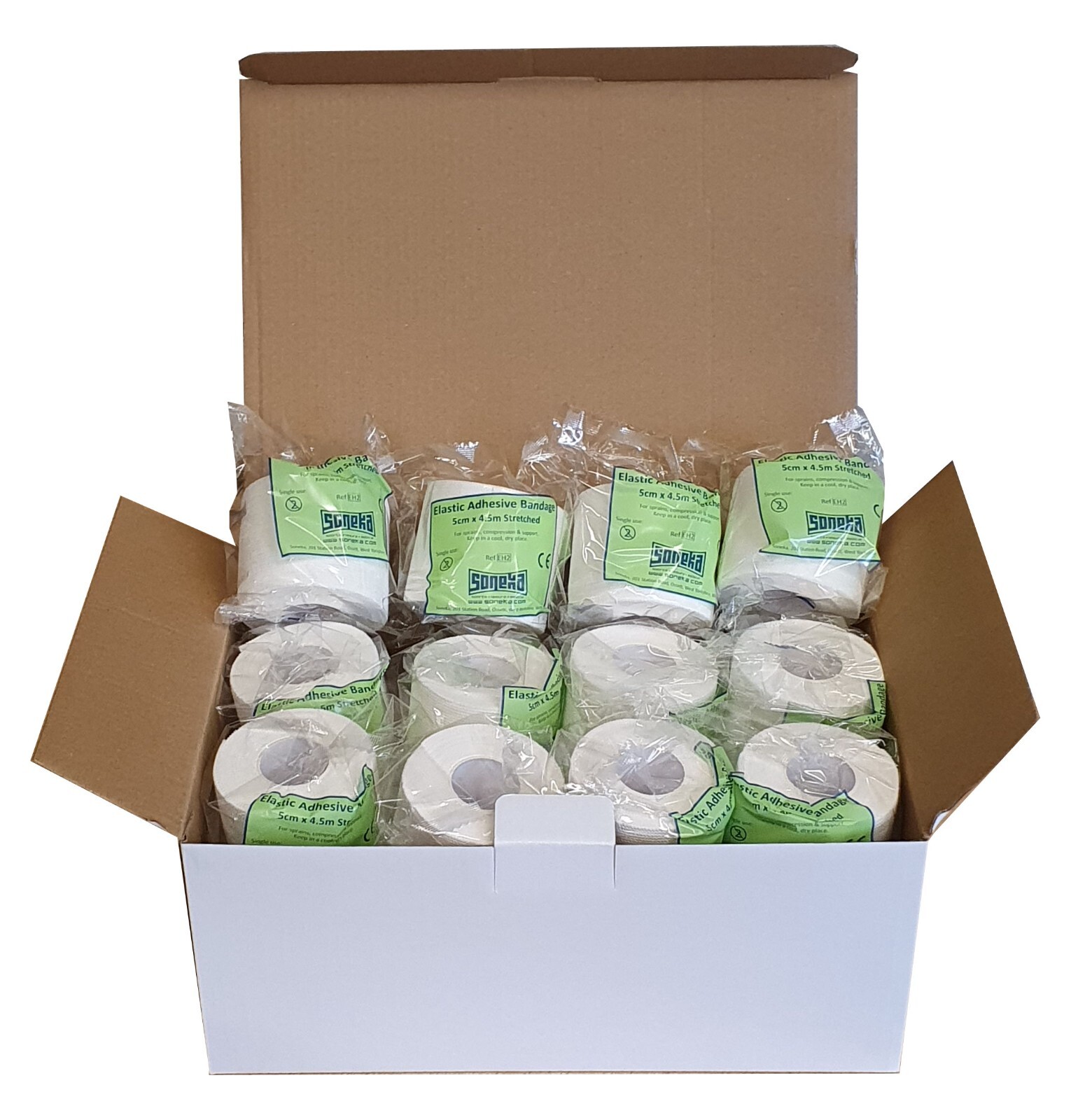 2x Boxen Bandagen 2.5m Handgelenkbandage Halb elastische Bandagen aus