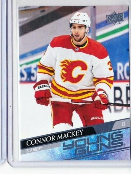 2020-21 UPPER DECK YOUNG GUNS ROOKIE CONNOR MACKEY #707 FLAMES MSK