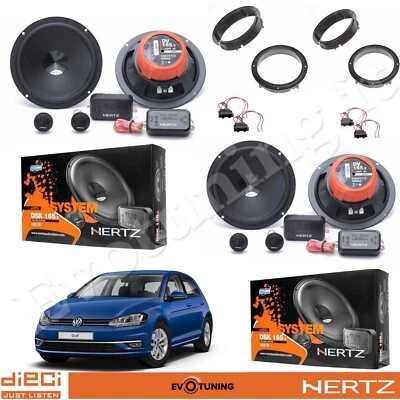 HERTZ EVOTUNING Kit 8 Casse Altoparlanti Hertz DSK 165.3 Anteriori Posteriori per VW Golf 7 VII