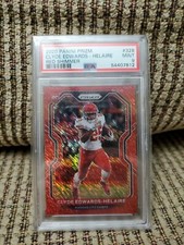 2020 Prizm Clyde Edwards Helaire Red Shimmer 26/35 SSP PSA 9 MINT POP 2 only 1^