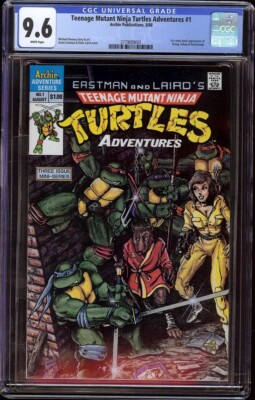 アオシマ FANTASTIC ADVENTURE SERIES No.19 TMNT Adventures # 1 CGC 9.6 White (Archie, 1988) 1st Krang
