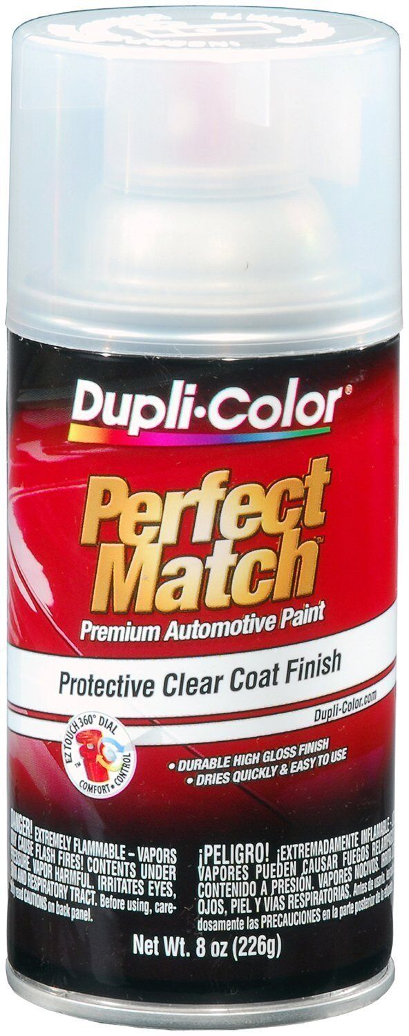 Duplicolor BCL0125 Perfect Match Clear Top Coat  8 oz. Aerosol Spray Paint 