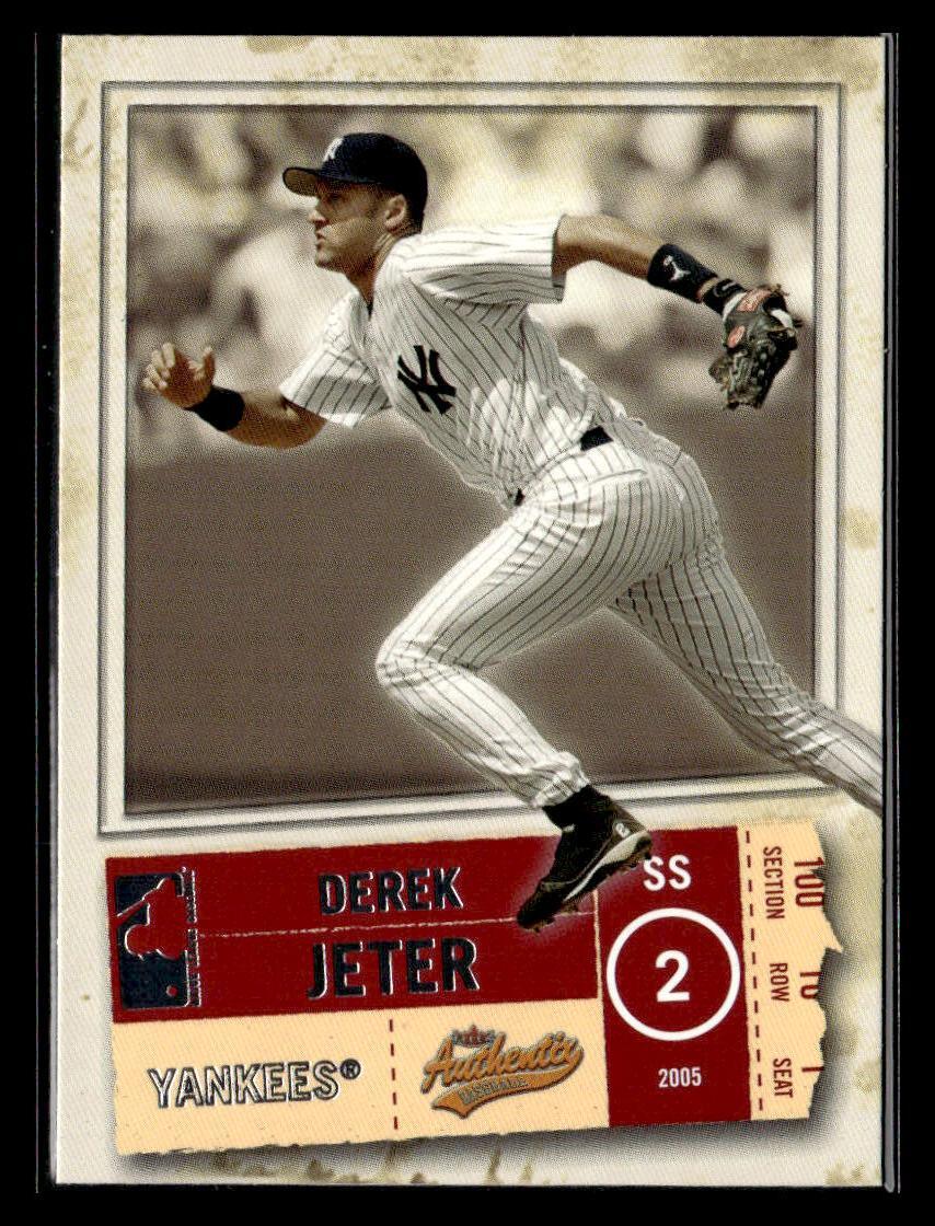 2005 Fleer Authentix #28 Derek Jeter