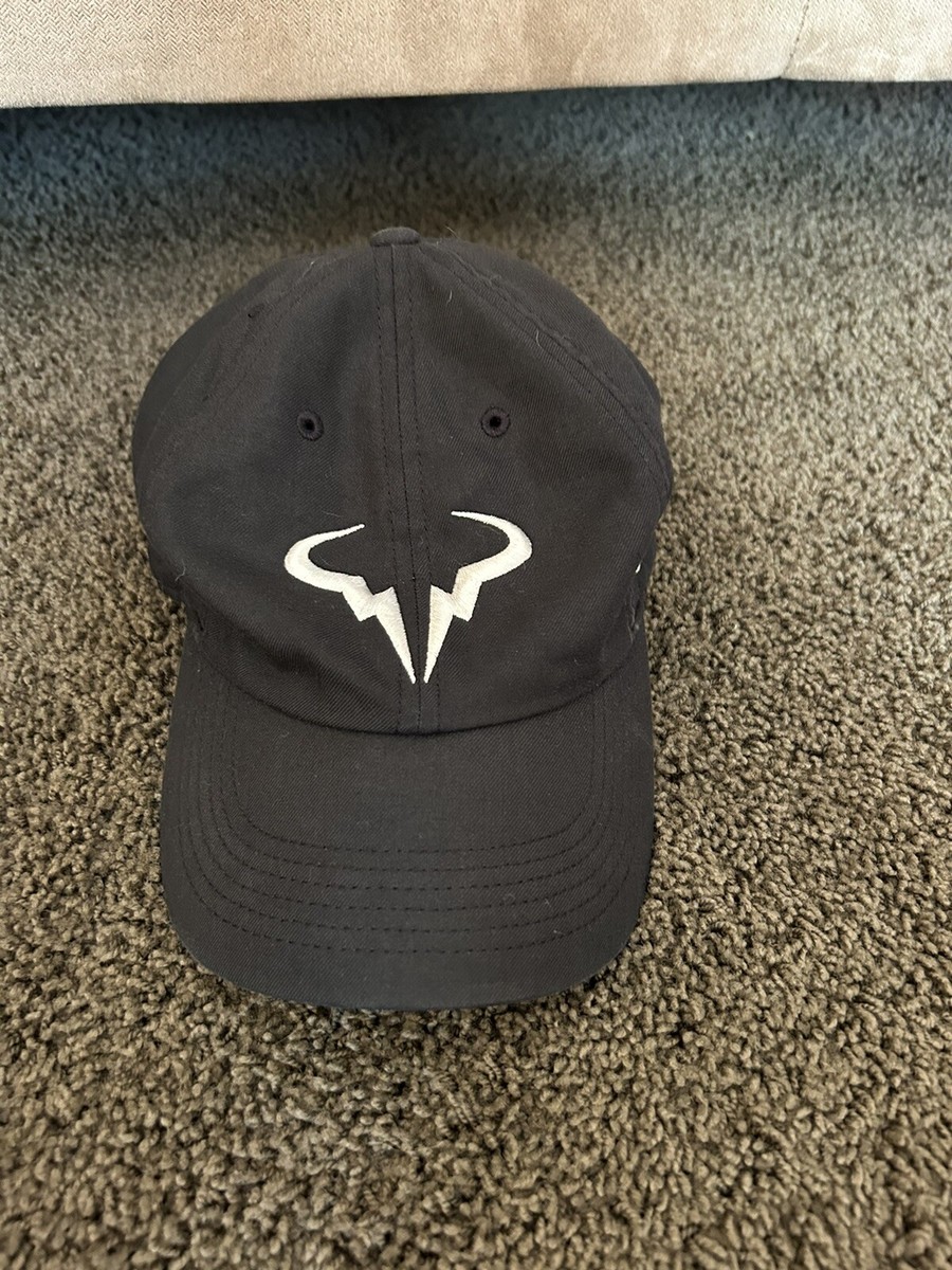 Nike Rafa Nadal Hat Cap Golf Tennis Black Dri-Fit Heritage86
