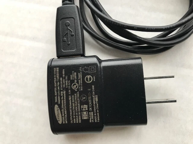 Genuine Samsung Power Adapter OEM Travel Plug 5V 700mA ETA0U60JBE W/ cable USB - Image 3 of 4