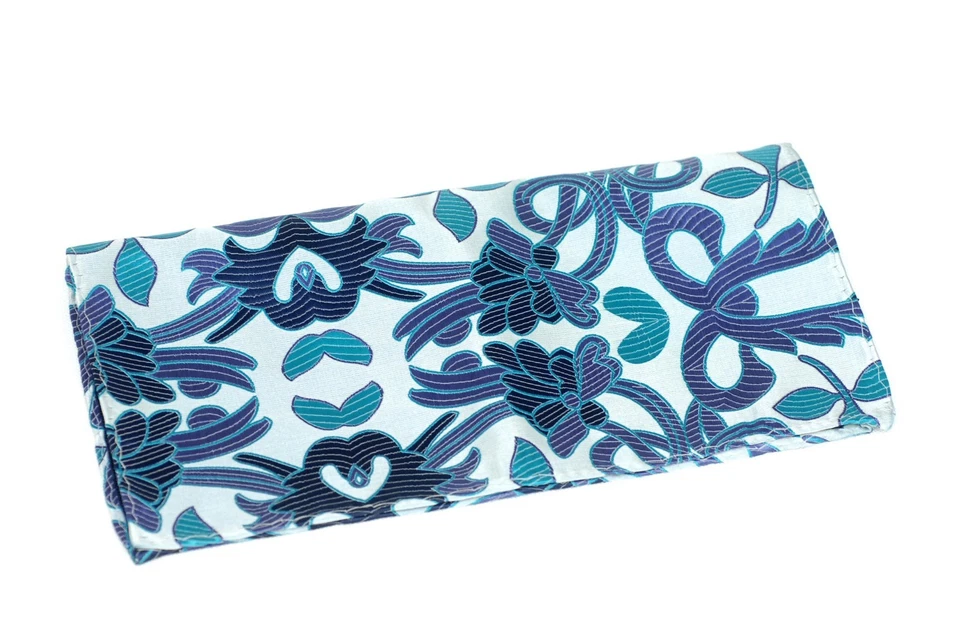 Lord R Colton Masterworks Pocket Square - Jacaranda Aqua Silk - $75 Retail New - Image 2 of 4
