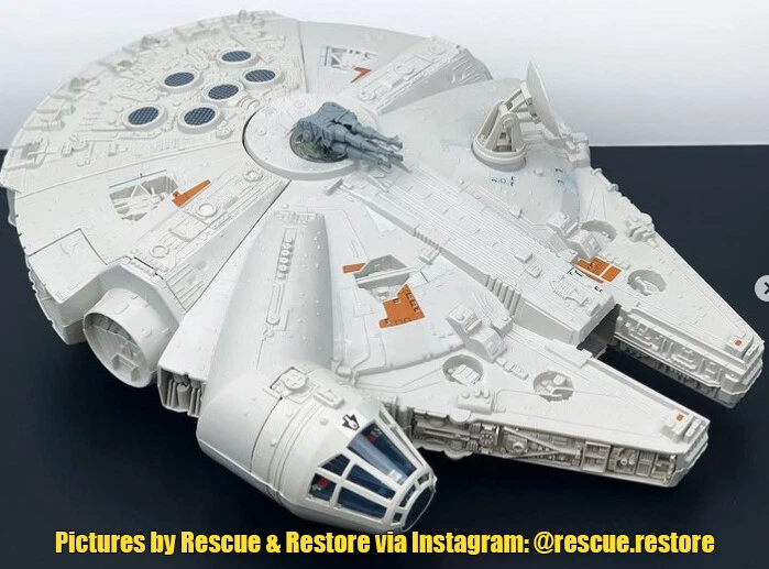 Vintage Star Wars Millennium Falcon Replacement Toy Stickers Peel & Stick - Image 4 of 4