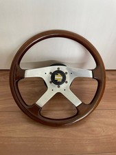 Momo Wood Steering Wheel Made In Italy Used From Japan