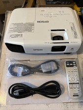 Epson VS230 3LCD HDMI Projector LAMP HOURS 14. w/Remote  Cables