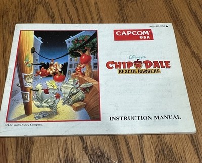 Disney s Chip N Dale Rescue Rangers NES Original Nintendo MANUAL ONLY