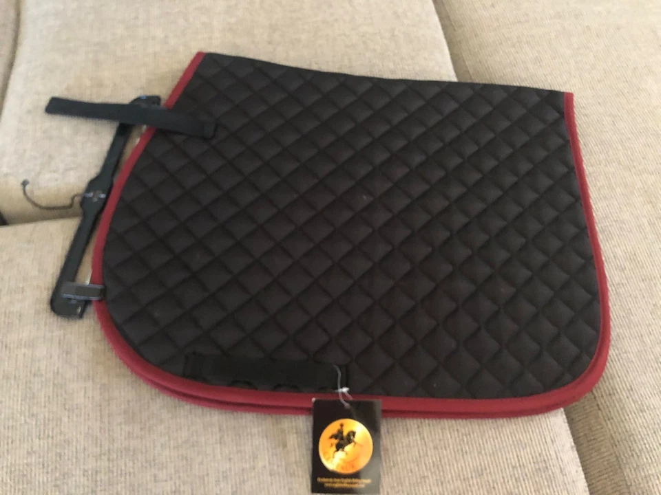 Almohadilla para silla de montar Centaur Imperial Ap - Acolchada negra - Borgoña - Talla grande - ¡Nueva! Foto 2 de 4