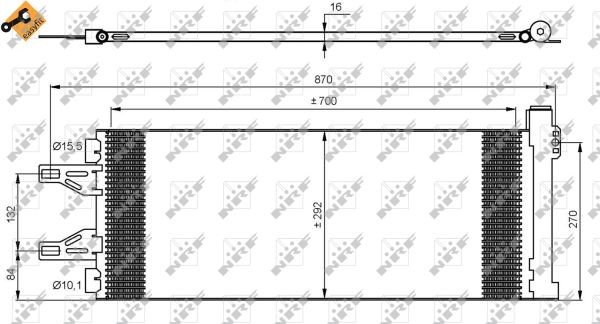 Air Con Condenser fits PEUGEOT BOXER 2.2D 2006 on AC Conditioning NRF 1610115880 - Image 19